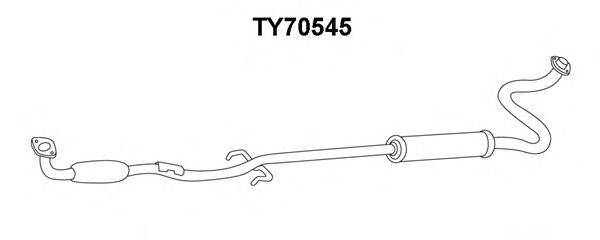 VENEPORTE TY70545 Передглушувач вихлопних газів