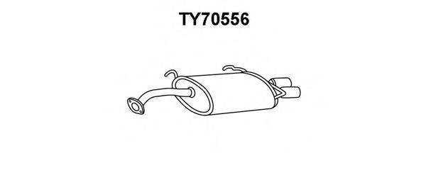 VENEPORTE TY70556 Глушник вихлопних газів кінцевий