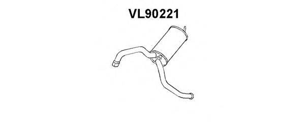 VENEPORTE VL90221 Глушник вихлопних газів кінцевий