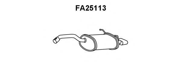 VENEPORTE FA25113 Глушник вихлопних газів кінцевий