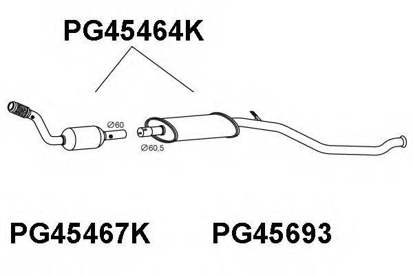 VENEPORTE PG45464K Каталізатор