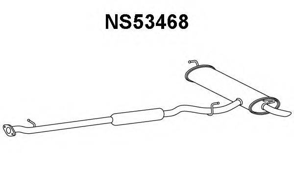 VENEPORTE NS53468 Глушник вихлопних газів кінцевий