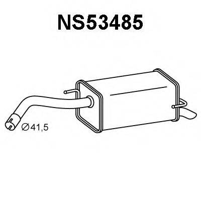 VENEPORTE NS53485 Глушник вихлопних газів кінцевий