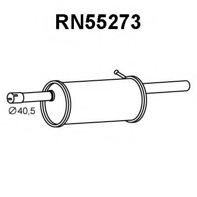 VENEPORTE RN55273 Глушник вихлопних газів кінцевий