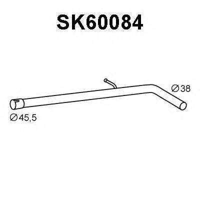 VENEPORTE SK60084 Труба вихлопного газу