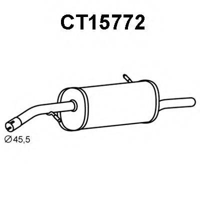 VENEPORTE CT15772 Глушник вихлопних газів кінцевий