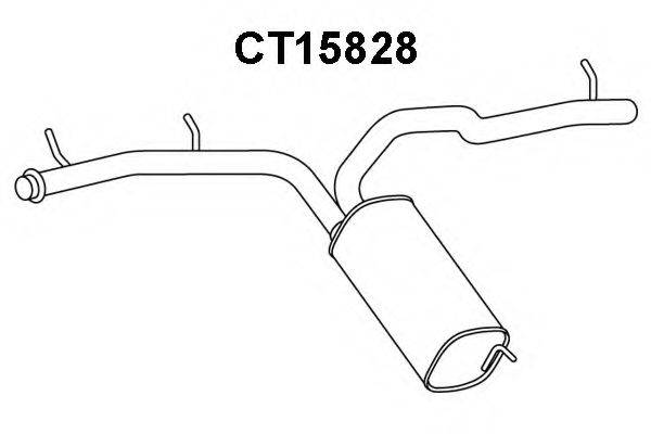 VENEPORTE CT15828 Глушник вихлопних газів кінцевий