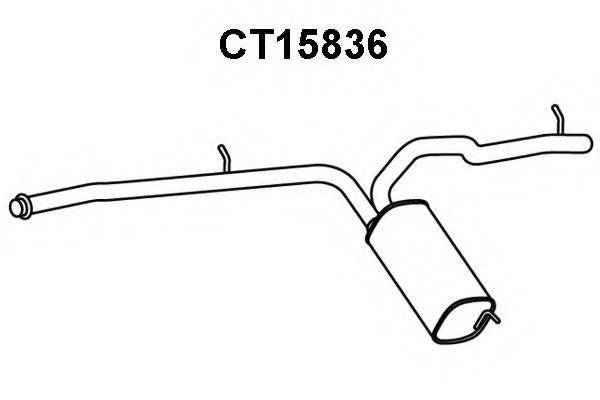 VENEPORTE CT15836 Глушник вихлопних газів кінцевий