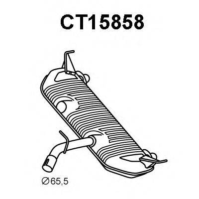 VENEPORTE CT15858 Глушник вихлопних газів кінцевий