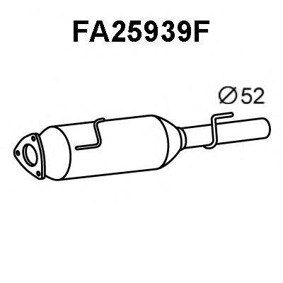 VENEPORTE FA25939F Саджовий/частковий фільтр, система вихлопу ОГ