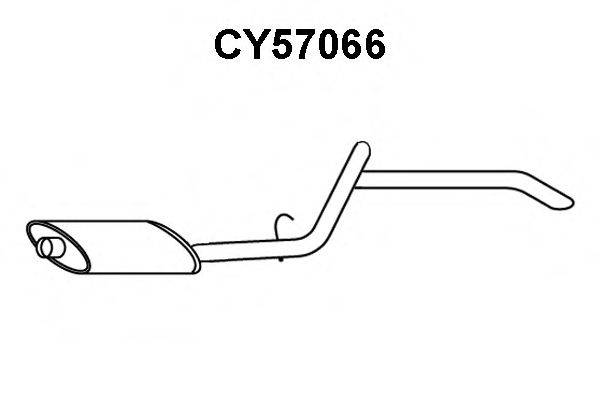 VENEPORTE CY57066 Глушник вихлопних газів кінцевий