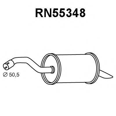 VENEPORTE RN55348 Глушник вихлопних газів кінцевий