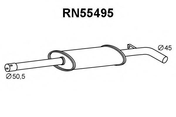 VENEPORTE RN55495 Передглушувач вихлопних газів