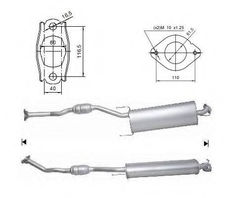 MAGNAFLOW 68014D Каталізатор