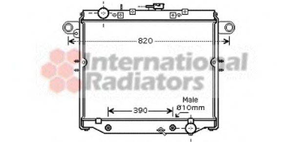 VAN WEZEL 53002378 Радіатор, охолодження двигуна