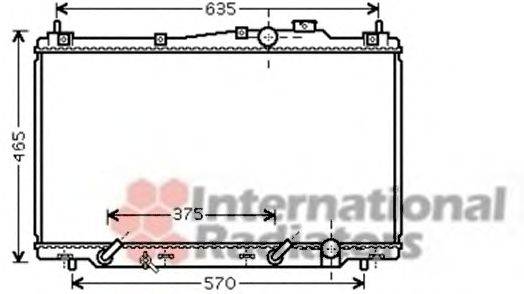 VAN WEZEL 25002205 Радіатор, охолодження двигуна