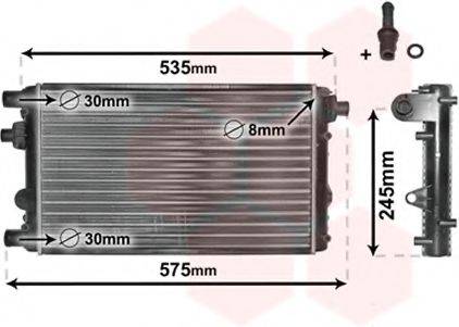 VAN WEZEL 17002239 Радіатор, охолодження двигуна