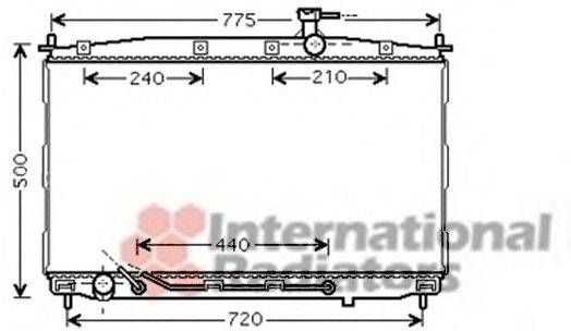 VAN WEZEL 82002174 Радіатор, охолодження двигуна