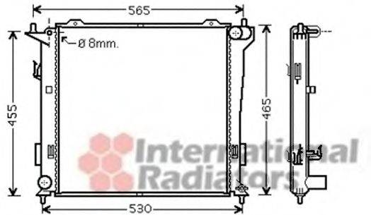 VAN WEZEL 82002181 Радіатор, охолодження двигуна