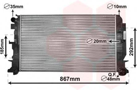 VAN WEZEL 30002444 Радіатор, охолодження двигуна