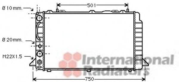 VAN WEZEL 03002059 Радіатор, охолодження двигуна