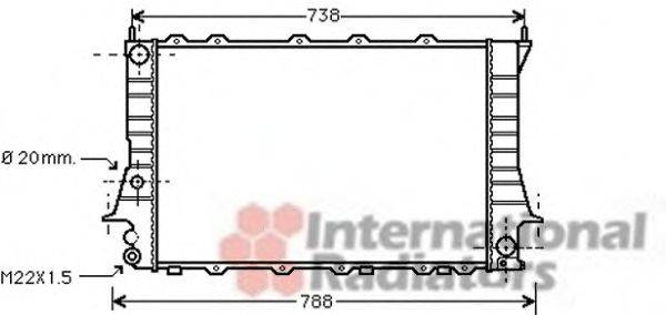 VAN WEZEL 03002081 Радіатор, охолодження двигуна