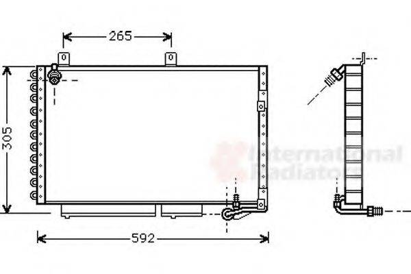 VAN WEZEL 03005120 Конденсатор, кондиціонер