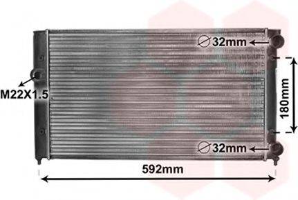 VAN WEZEL 58002099 Радіатор, охолодження двигуна