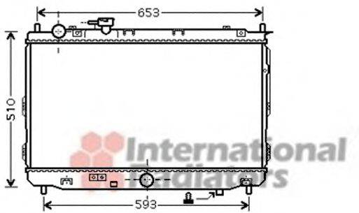 VAN WEZEL 83002070 Радіатор, охолодження двигуна