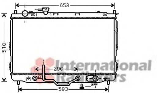 VAN WEZEL 83002096 Радіатор, охолодження двигуна