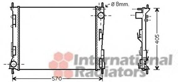 VAN WEZEL 43002375 Радіатор, охолодження двигуна