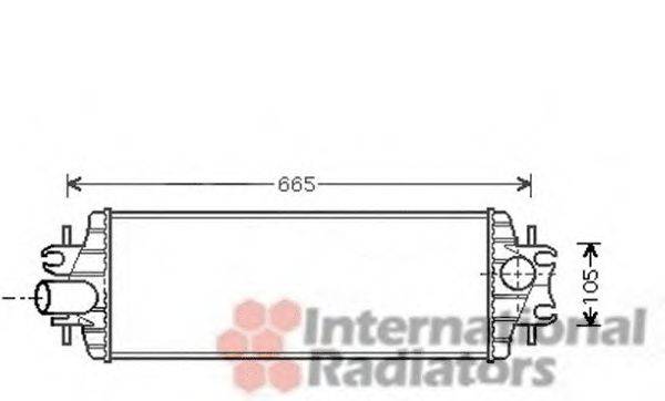 VAN WEZEL 43004358 Інтеркулер