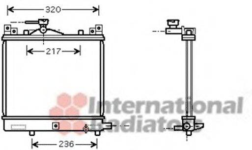 VAN WEZEL 52002091 Радіатор, охолодження двигуна