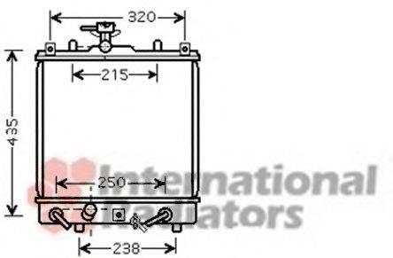 VAN WEZEL 52002095 Радіатор, охолодження двигуна