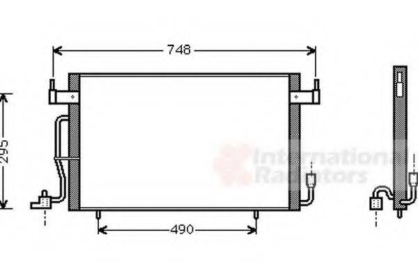 VAN WEZEL 09005141 Конденсатор, кондиціонер