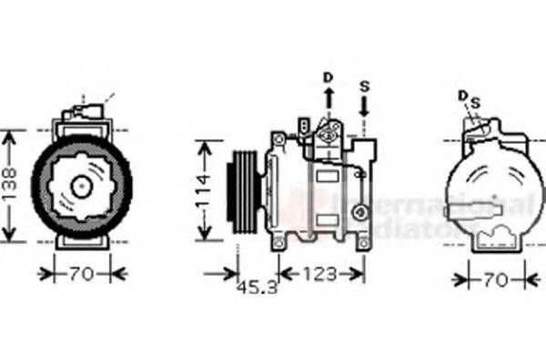 VAN WEZEL 0300K276 Компресор, кондиціонер