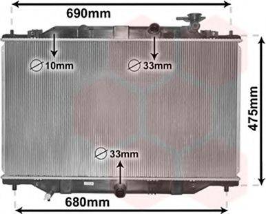 VAN WEZEL 27002272 Радіатор, охолодження двигуна