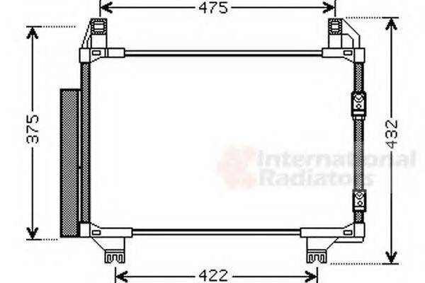 VAN WEZEL 53005413 Конденсатор, кондиціонер