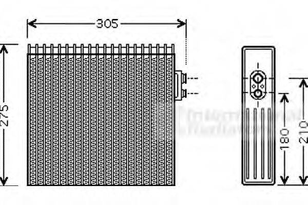 VAN WEZEL 5300V421 Випарник, кондиціонер