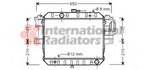 VAN WEZEL 11002028 Радіатор, охолодження двигуна