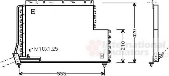 VAN WEZEL 59005131 Конденсатор, кондиціонер