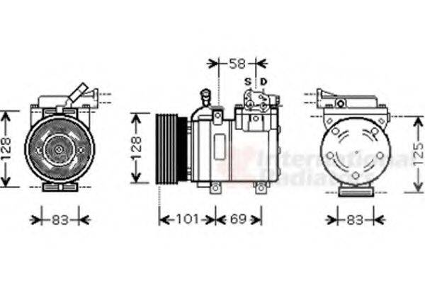 VAN WEZEL 8200K159 Компресор, кондиціонер