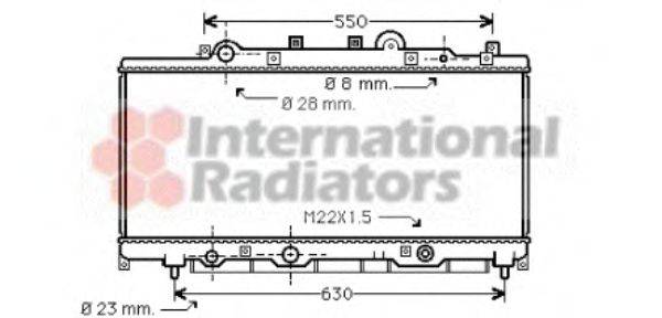 VAN WEZEL 17002149 Радіатор, охолодження двигуна