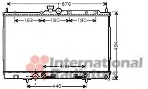 VAN WEZEL 32002197 Радіатор, охолодження двигуна