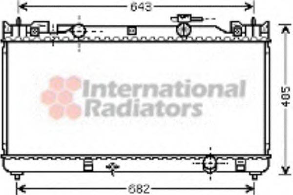 VAN WEZEL 53002341 Радіатор, охолодження двигуна