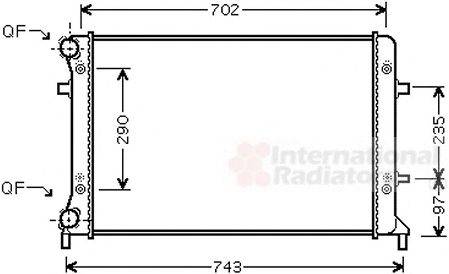 VAN WEZEL 58002228 Радіатор, охолодження двигуна