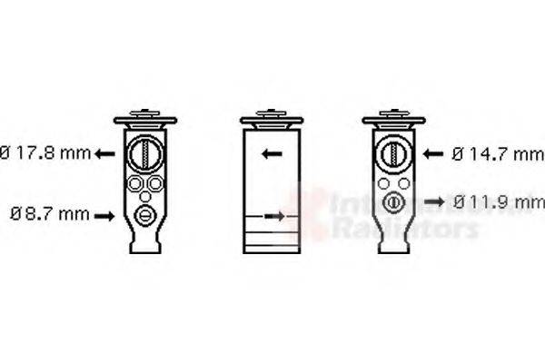 VAN WEZEL 09001245 Розширювальний клапан, кондиціонер
