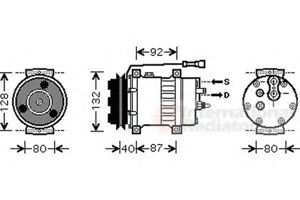 VAN WEZEL 7700K044 Компресор, кондиціонер