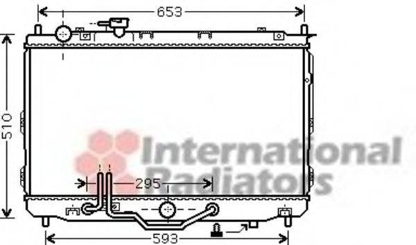 VAN WEZEL 83002071 Радіатор, охолодження двигуна