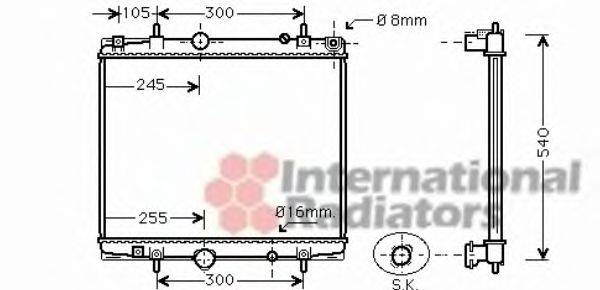 VAN WEZEL 40002276 Радіатор, охолодження двигуна